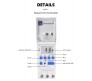 TIMER DIGITAL PROGRAMABLE 12VDC/16A